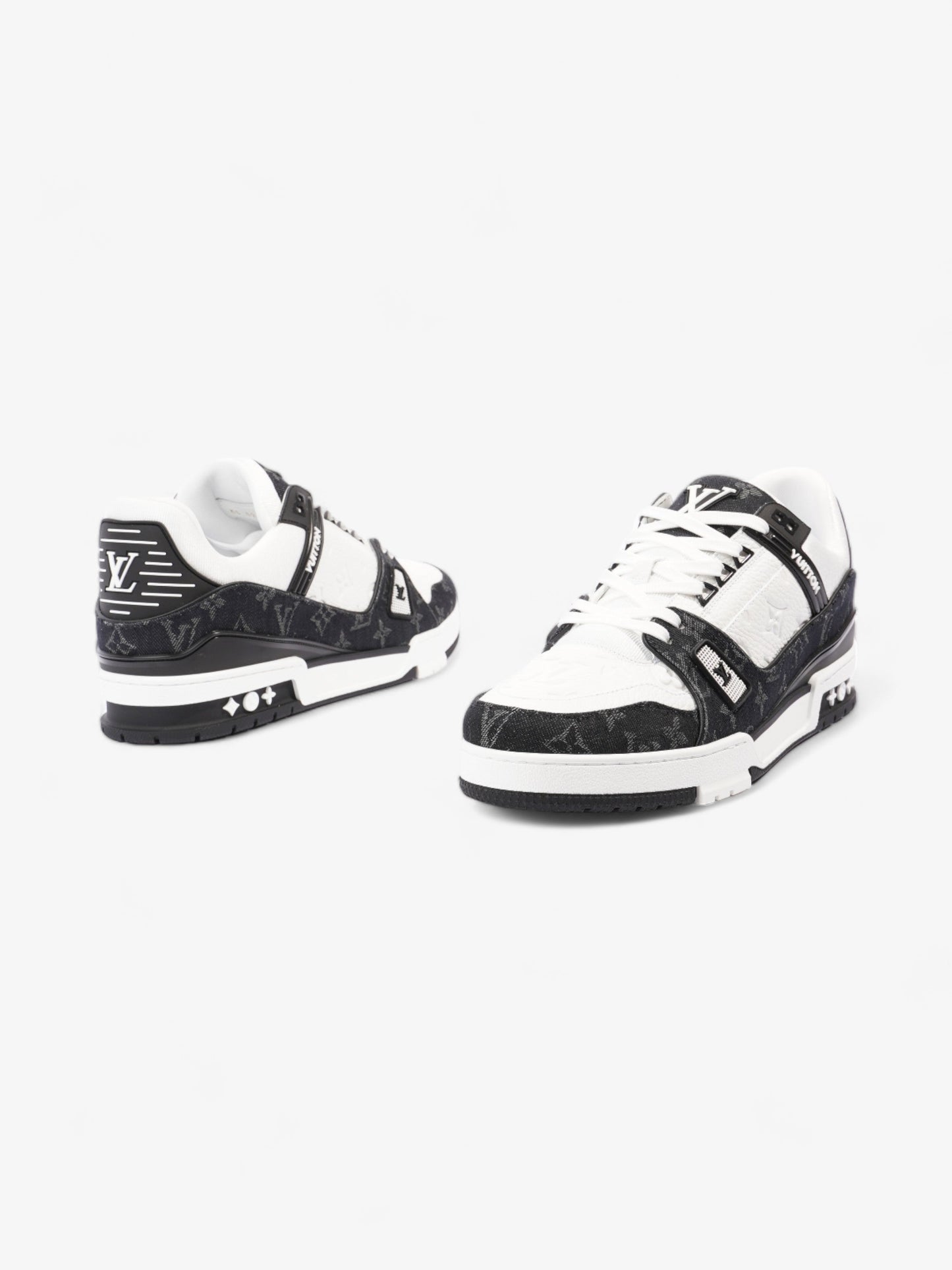 Louis Vuitton LV Trainers Black / White Leather EU 46 UK 11