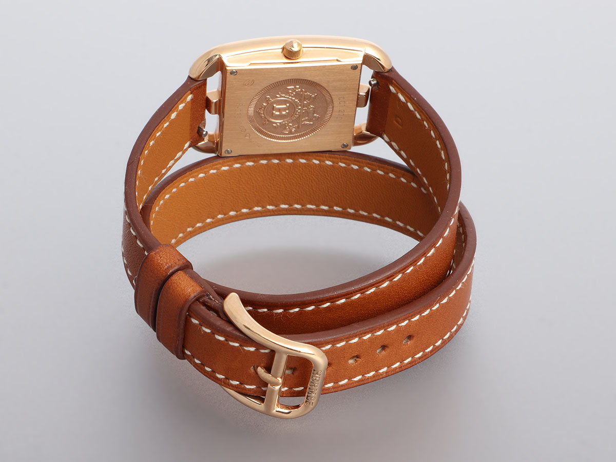 Hermès 18K Rose Gold Ladies Cape Cod Watch