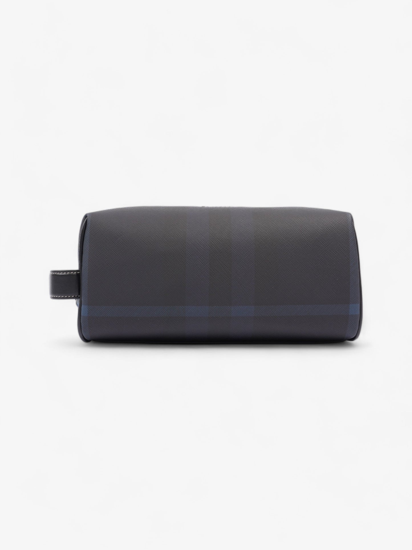 Burberry Wash Bag Dark Charcoal Blue  Coated Canvas