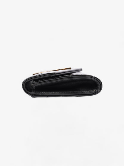 Saint Laurent Monogram Wallet Black / Gold Patent Leather