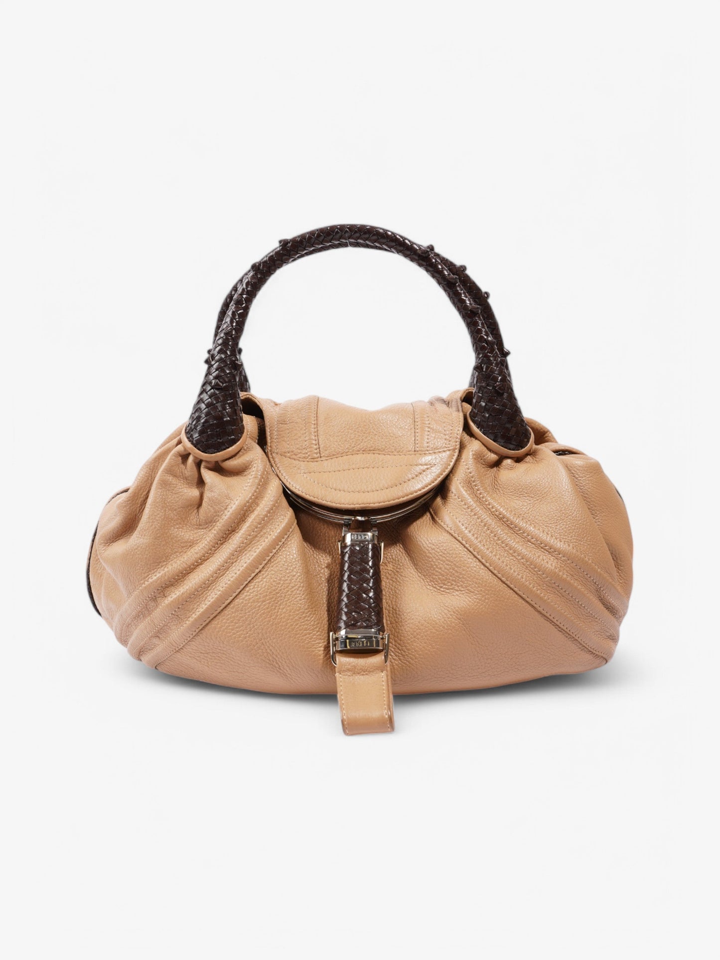 Fendi Spy Hobo Tan / Brown Leather