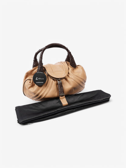 Fendi Spy Hobo Tan / Brown Leather