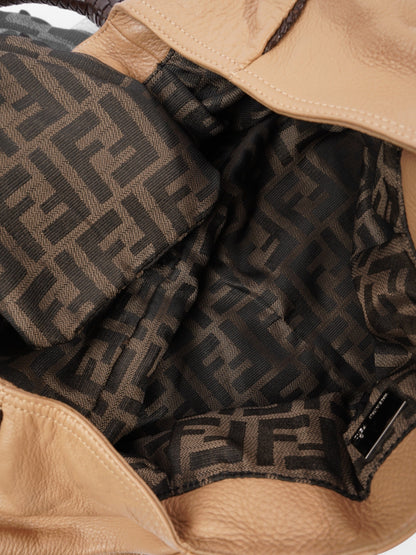 Fendi Spy Hobo Tan / Brown Leather