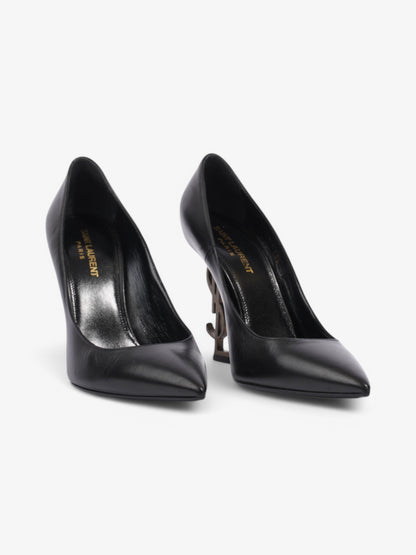 Saint Laurent Opyum Heels 110 Black Leather EU 38.5 UK 5.5