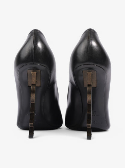 Saint Laurent Opyum Heels 110 Black Leather EU 38.5 UK 5.5