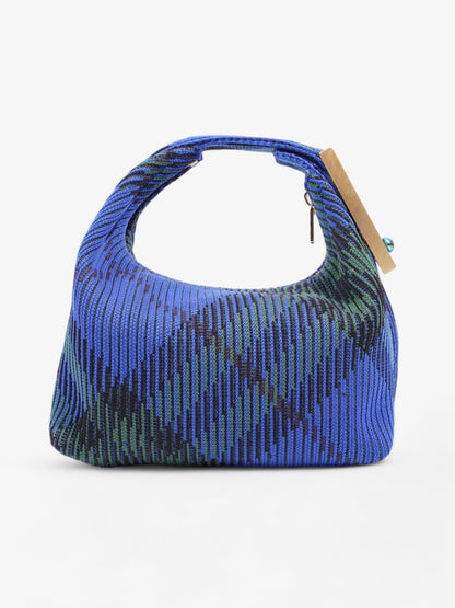 Burberry Peg Top-Handle Bag Knight Check Knit Mini