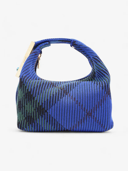 Burberry Peg Top-Handle Bag Knight Check Knit Mini