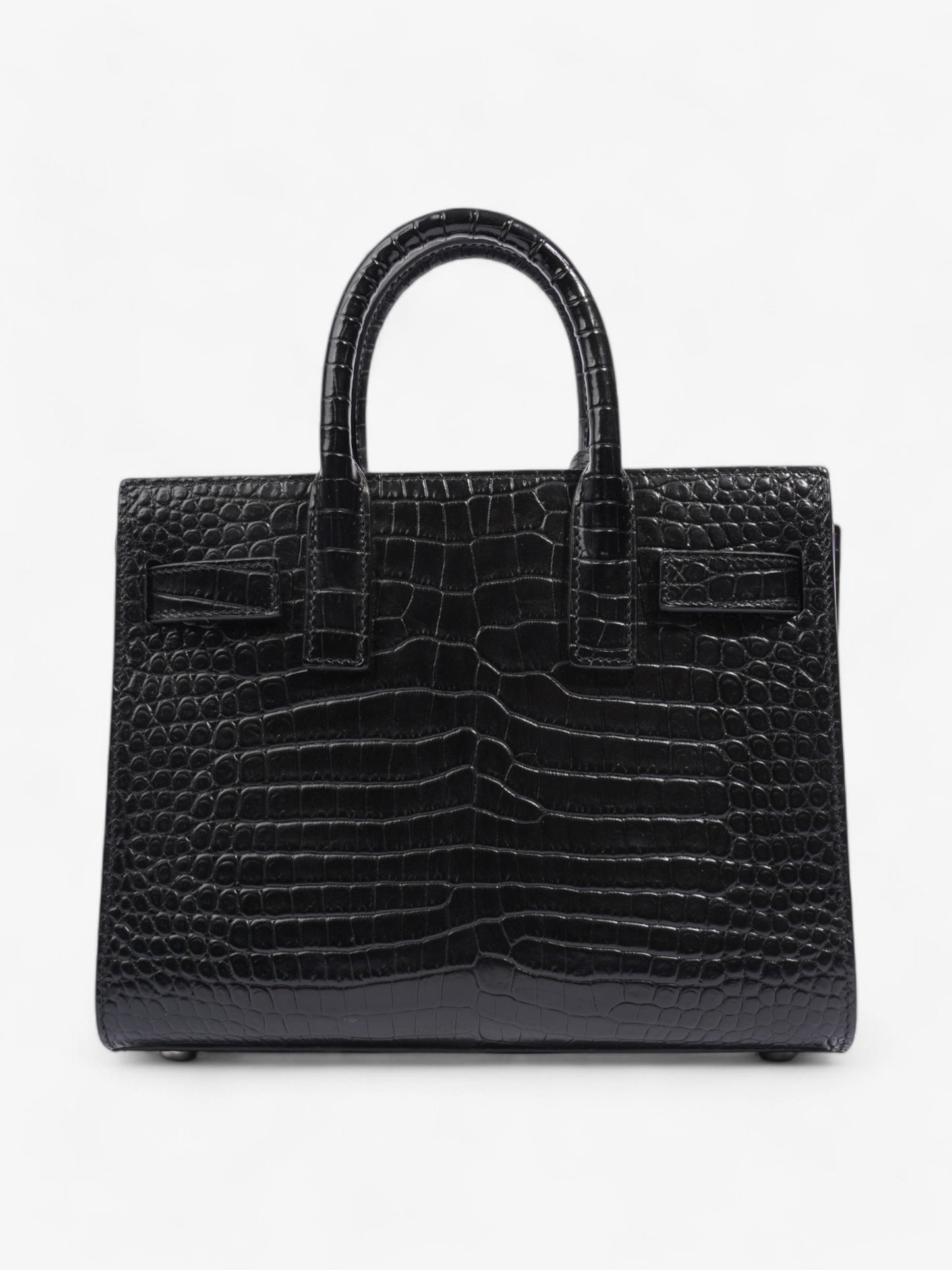 Saint Laurent Sac De Jour Black Embossed Leather Nano