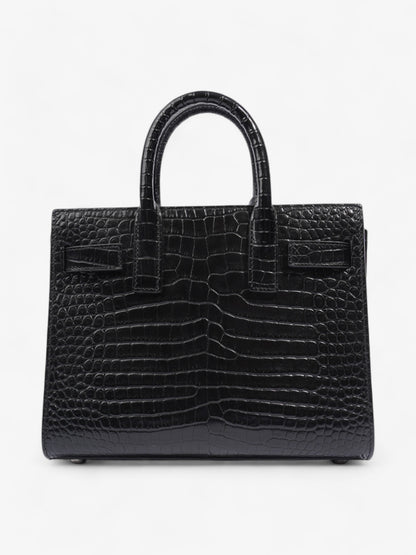 Saint Laurent Sac De Jour Black Embossed Leather Nano