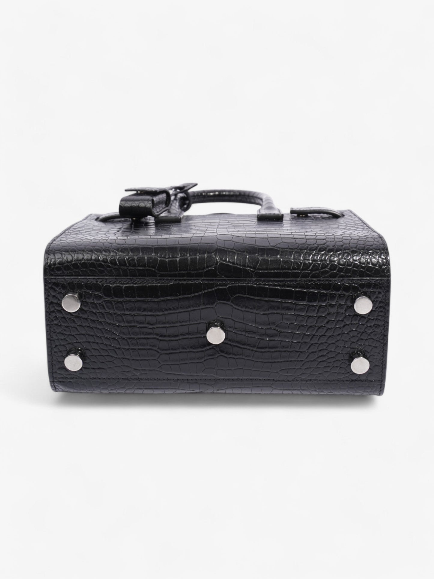 Saint Laurent Sac De Jour Black Embossed Leather Nano