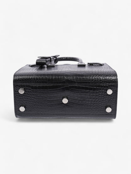 Saint Laurent Sac De Jour Black Embossed Leather Nano