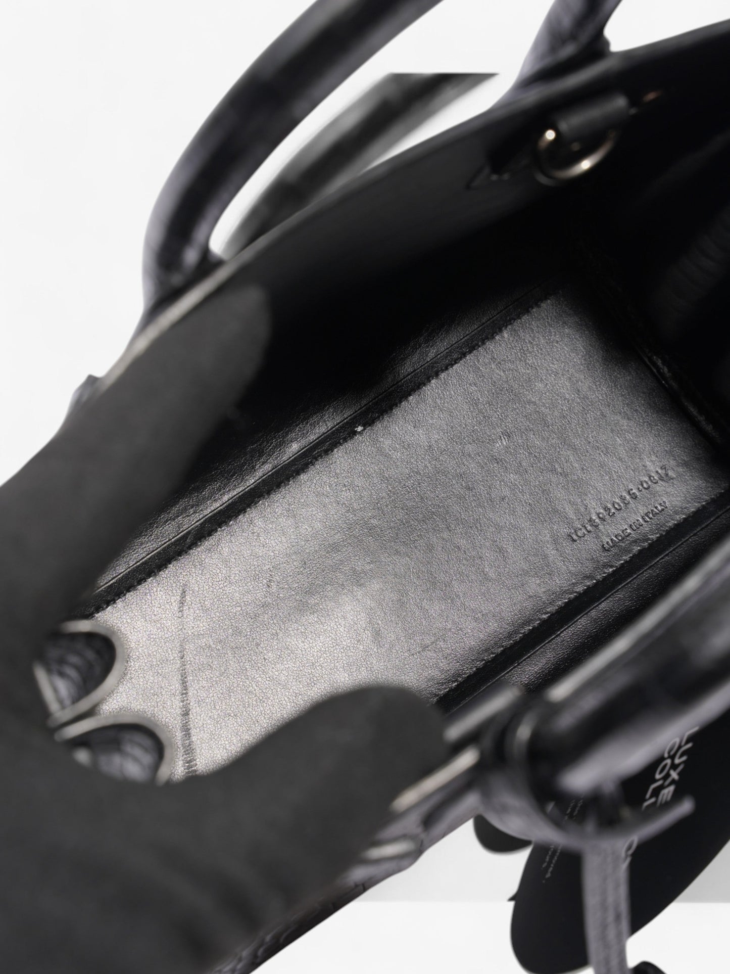 Saint Laurent Sac De Jour Black Embossed Leather Nano