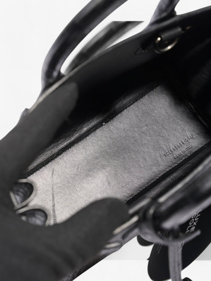 Saint Laurent Sac De Jour Black Embossed Leather Nano