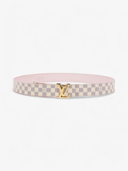 Louis Vuitton LV Initials Reversible Belt Damier Azur / Pink Canvas 85cm / 34"