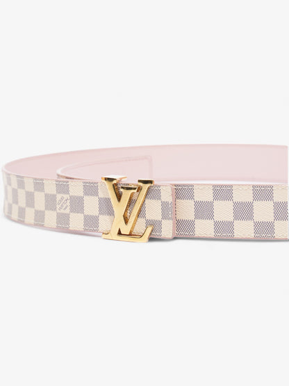 Louis Vuitton LV Initials Reversible Belt Damier Azur / Pink Canvas 85cm / 34"