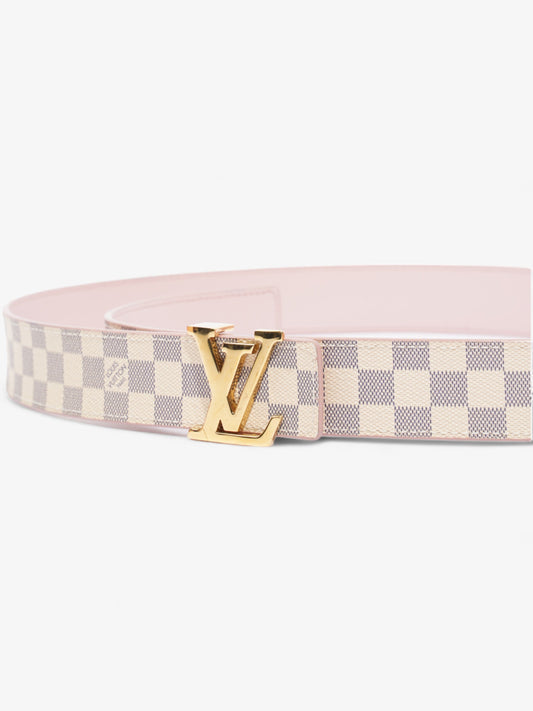 Louis Vuitton LV Initials Reversible Belt Damier Azur / Pink Canvas 85cm / 34"