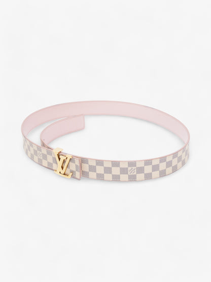 Louis Vuitton LV Initials Reversible Belt Damier Azur / Pink Canvas 85cm / 34"