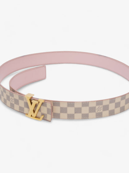 Louis Vuitton LV Initials Reversible Belt Damier Azur / Pink Canvas 85cm / 34"