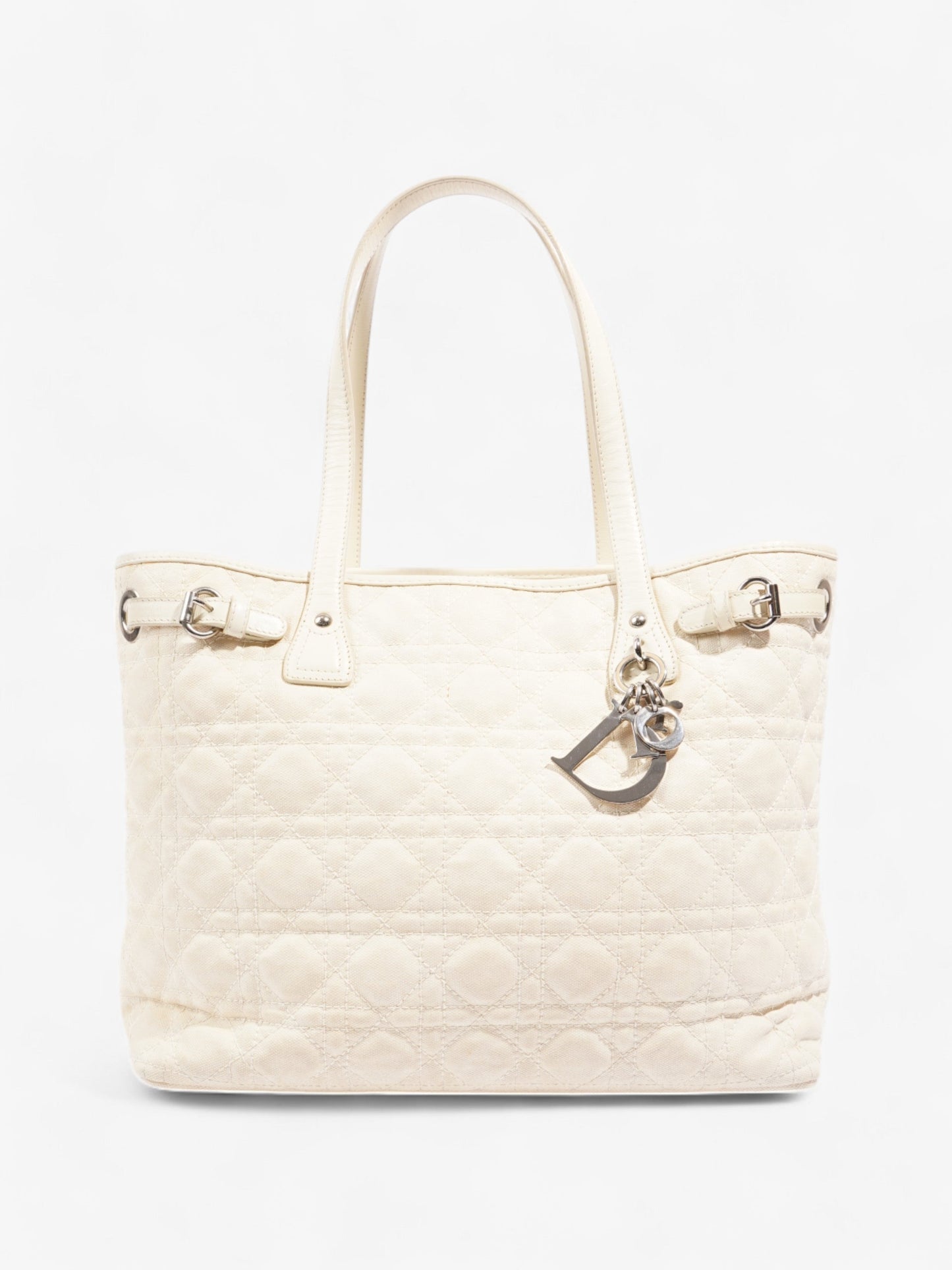 Christian Dior Panarea Tote Cream Canvas Small