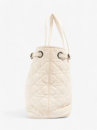 Christian Dior Panarea Tote Cream Canvas Small