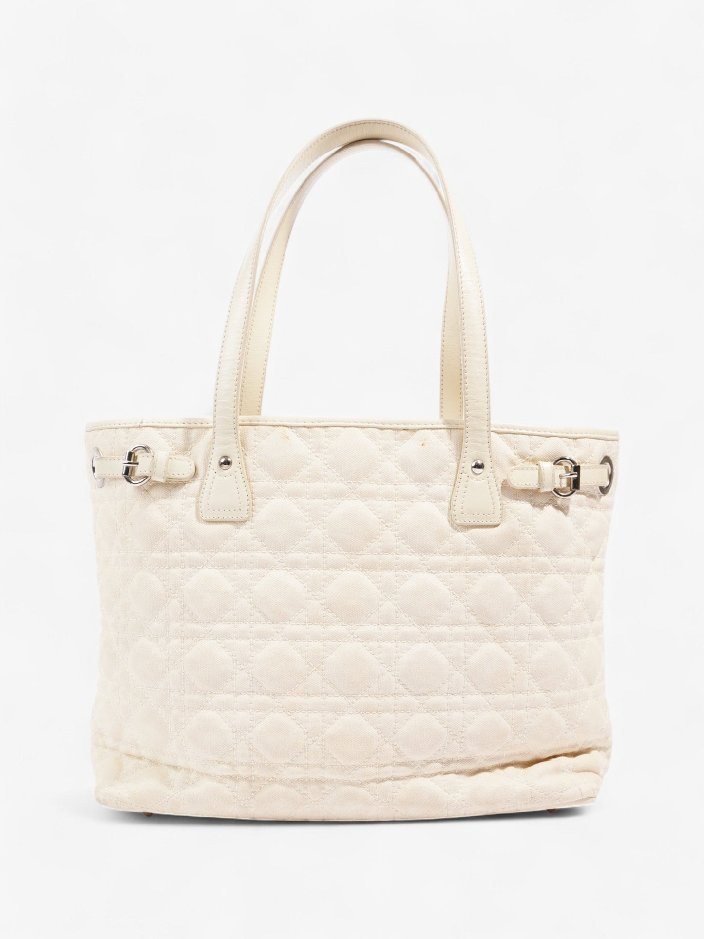 Christian Dior Panarea Tote Cream Canvas Small