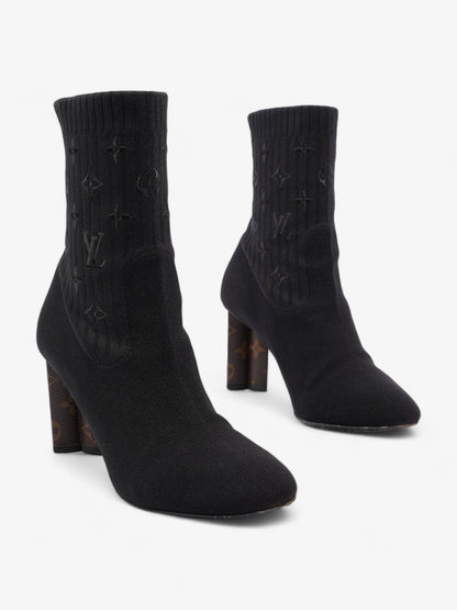 Louis Vuitton Silhouette Ankle Boots 6cm Black / Monogram Fabric EU 41 UK 8