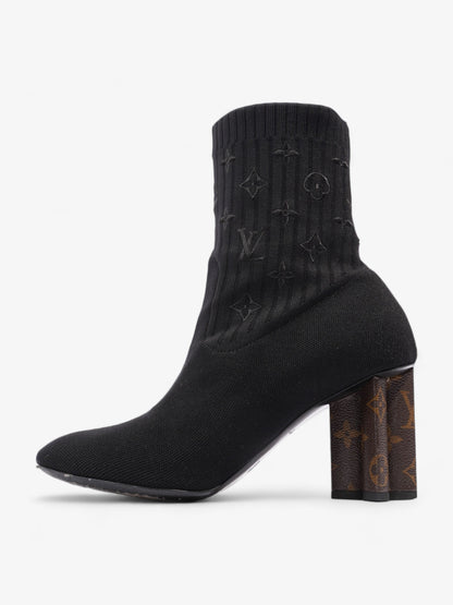 Louis Vuitton Silhouette Ankle Boots 6cm Black / Monogram Fabric EU 41 UK 8