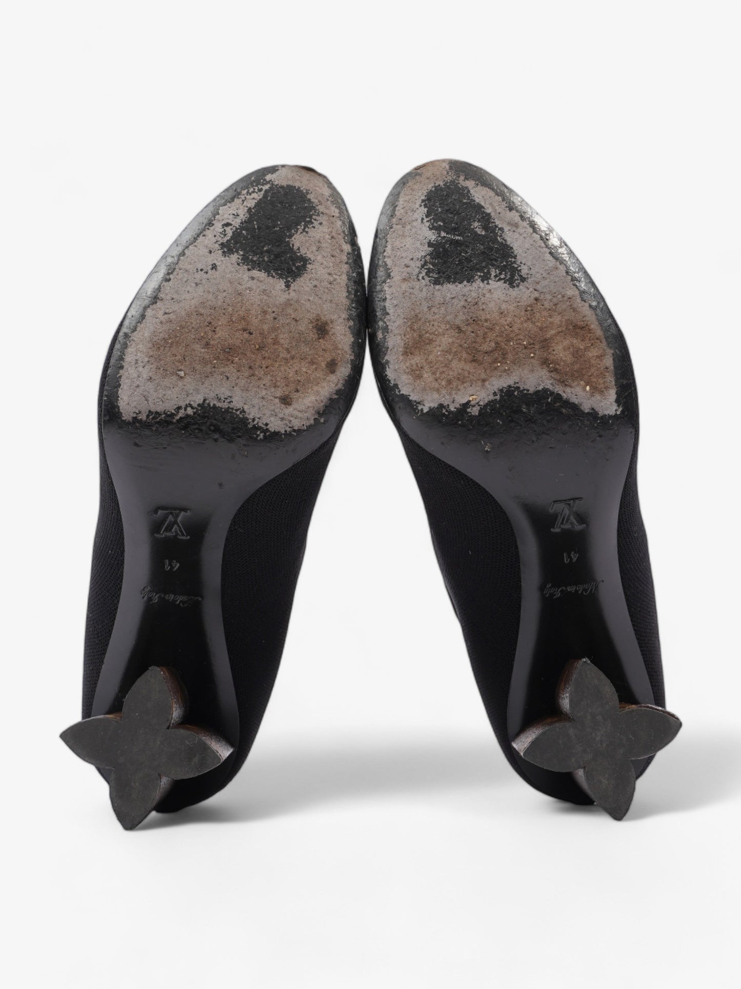 Louis Vuitton Silhouette Ankle Boots 6cm Black / Monogram Fabric EU 41 UK 8