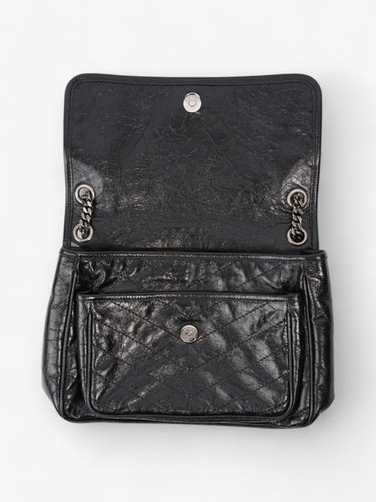 Saint Laurent Niki Black Calfskin Leather Large