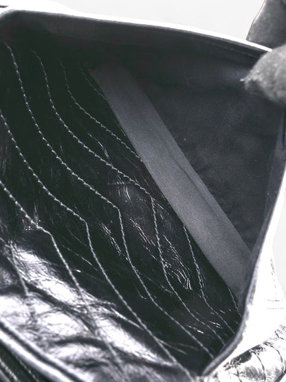 Saint Laurent Niki Black Calfskin Leather Large