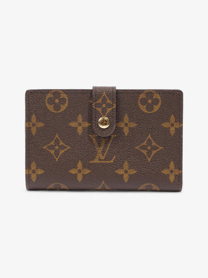 Louis Vuitton French Kisslock Bi-Fold Coin Wallet Monogram Coated Canvas