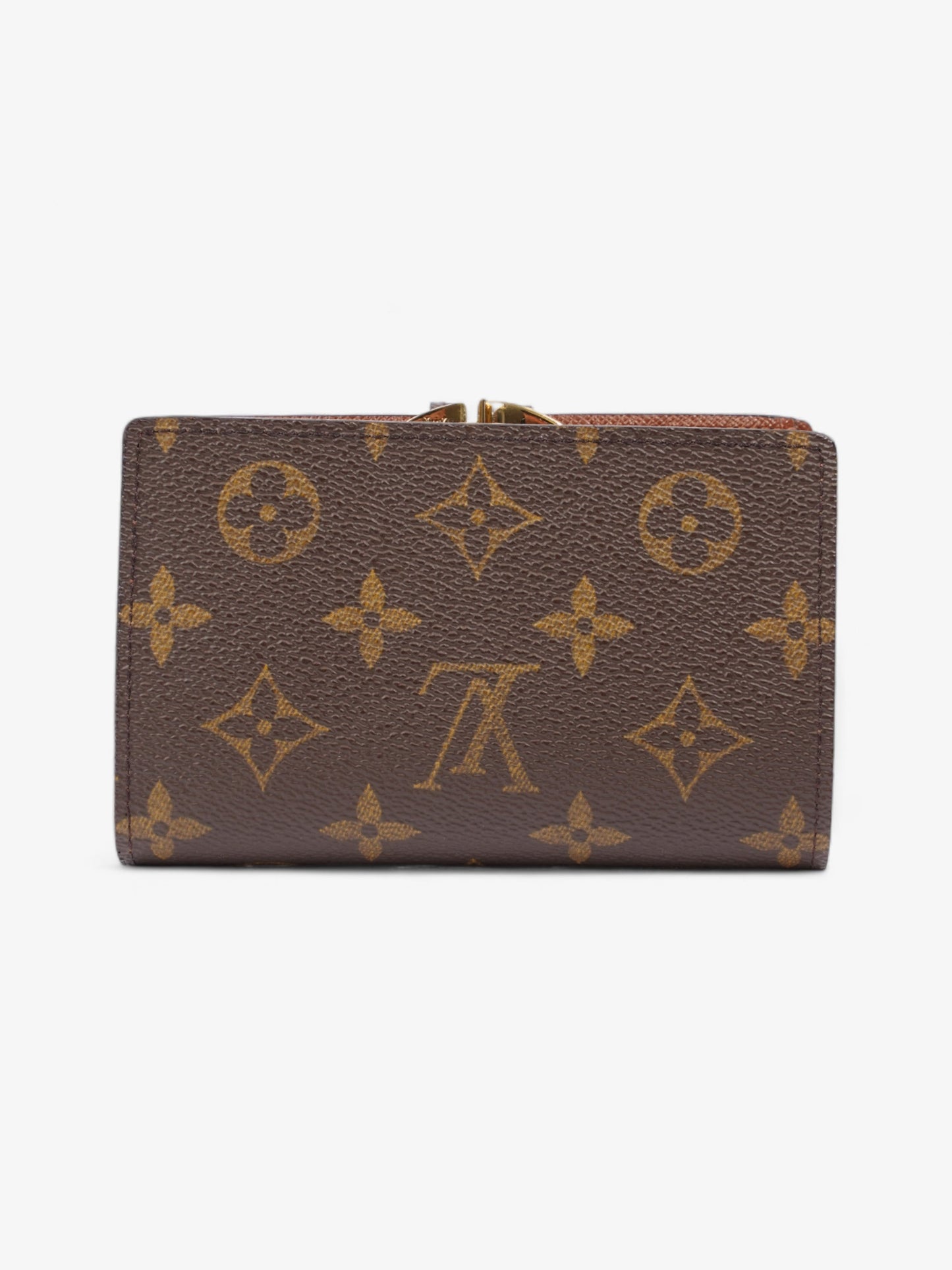 Louis Vuitton French Kisslock Bi-Fold Coin Wallet Monogram Coated Canvas