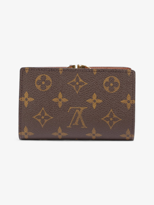 Louis Vuitton French Kisslock Bi-Fold Coin Wallet Monogram Coated Canvas