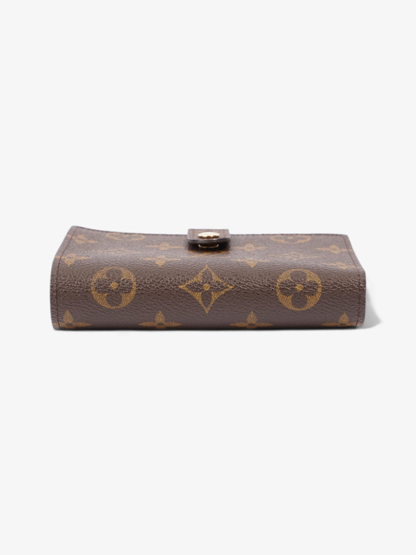 Louis Vuitton French Kisslock Bi-Fold Coin Wallet Monogram Coated Canvas
