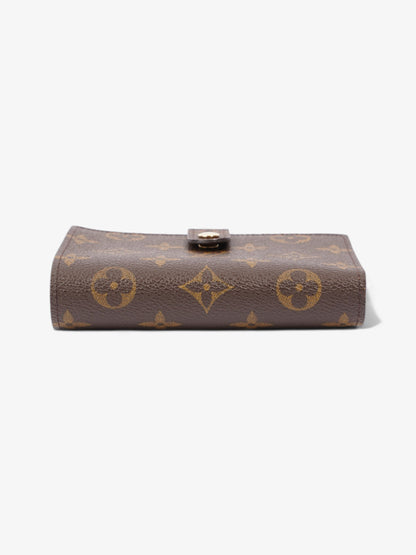 Louis Vuitton French Kisslock Bi-Fold Coin Wallet Monogram Coated Canvas