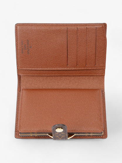 Louis Vuitton French Kisslock Bi-Fold Coin Wallet Monogram Coated Canvas