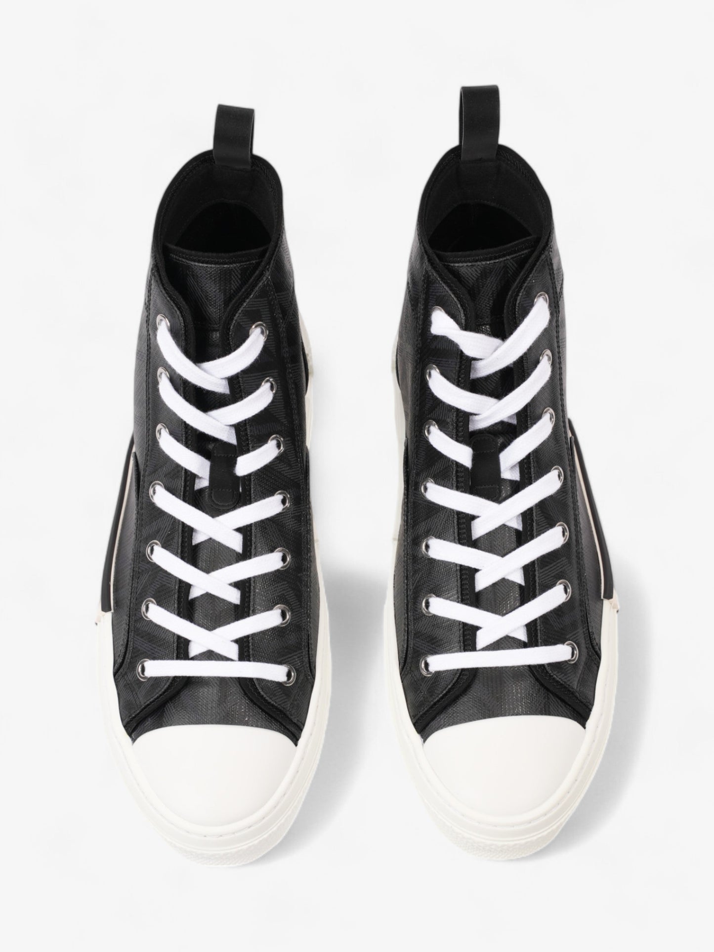 Christian Dior B23 High Top Black / White Canvas EU 43 UK 9