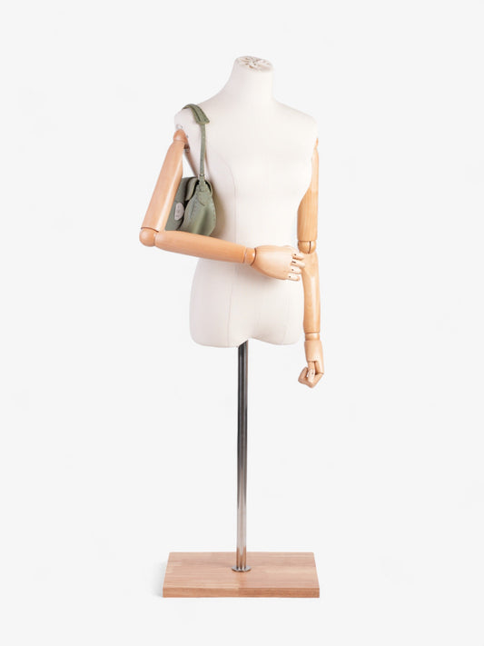 Fendi Salleria Flap Olive Green Leather