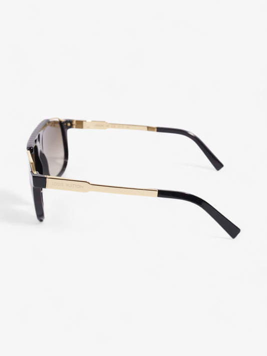 Louis Vuitton Mascot Sunglasses Black / Gold Acetate 140mm