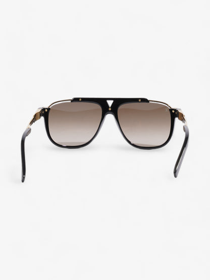 Louis Vuitton Mascot Sunglasses Black / Gold Acetate 140mm