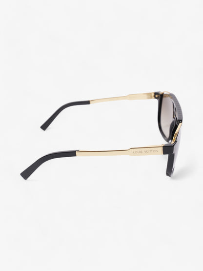 Louis Vuitton Mascot Sunglasses Black / Gold Acetate 140mm