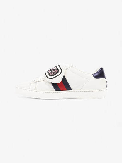Gucci Ace "Loved" Sneakers White / Red / Blue Leather EU 36 UK 3