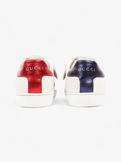 Gucci Ace "Loved" Sneakers White / Red / Blue Leather EU 36 UK 3