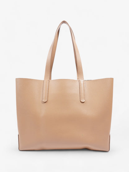 Burberry TB Embossed Shopping Tote Tan Leather