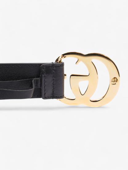 Gucci GG Marmont Belt Black / Gold Leather 70cm / 28"