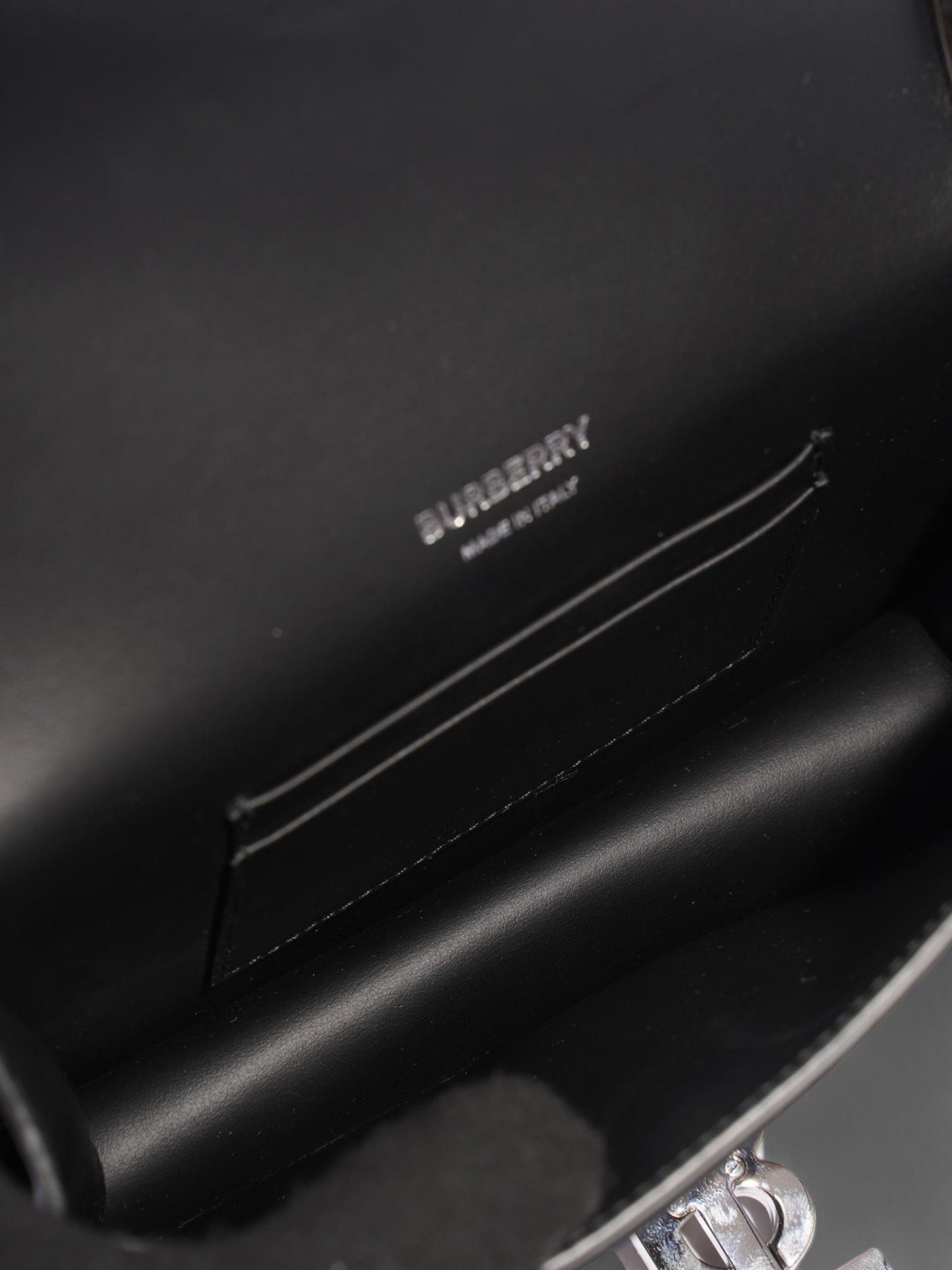 Burberry Star TB Logo Bag Black Leather