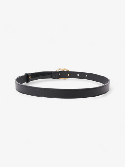 Gucci GG Marmont Thin Belt Black / Gold Leather 70cm / 28"