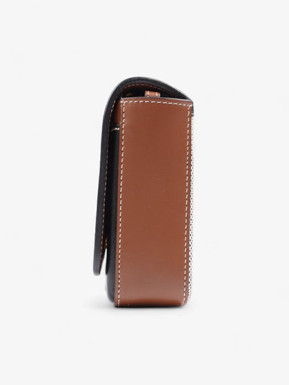 Burberry Horseferry Print Grey / Black / Brown  Leather