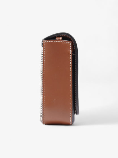 Burberry Horseferry Print Grey / Black / Brown  Leather