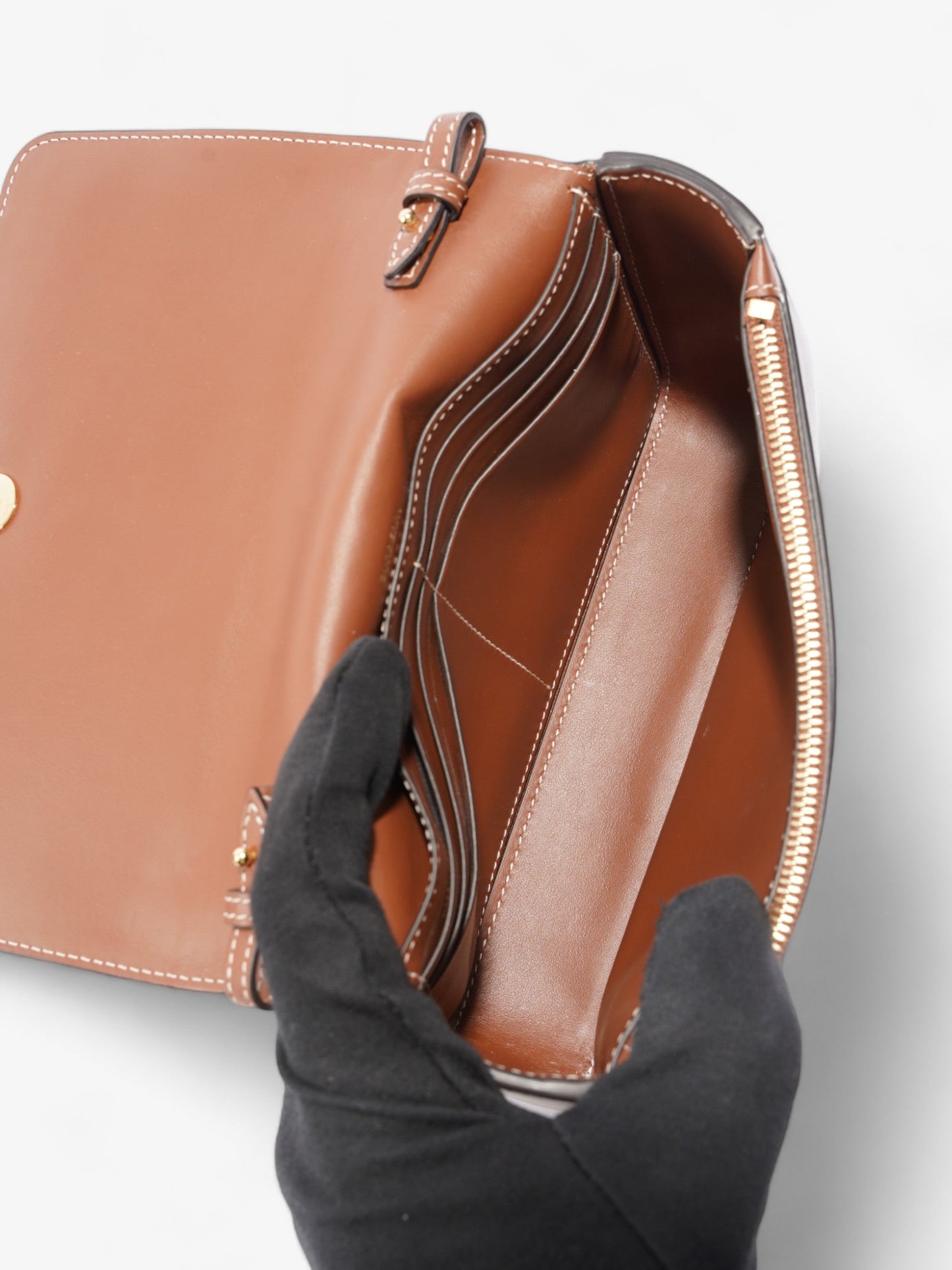 Burberry Horseferry Print Grey / Black / Brown  Leather